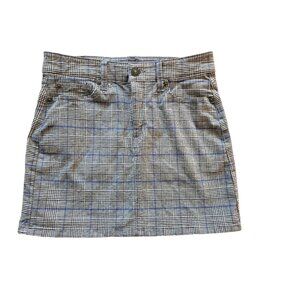 American Eagle Womens Plaid Skirt Size 2 Super Stretch Cotton Blend Y2K